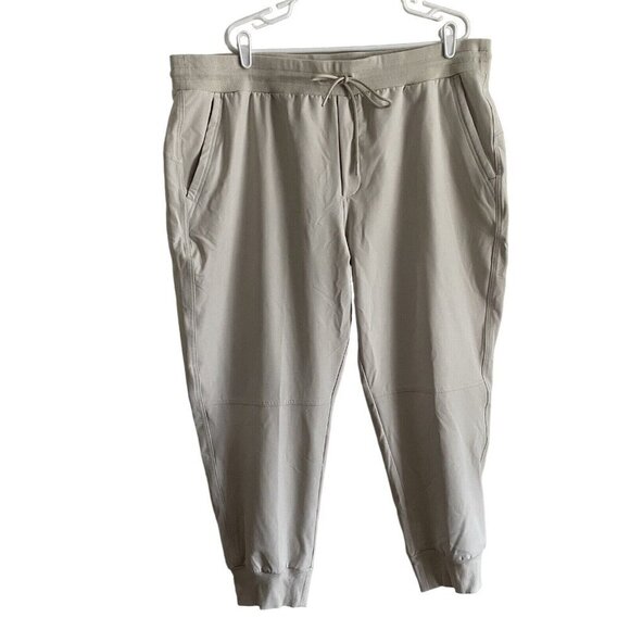 Old Navy Wmn Plus XXL Beige Drawstring Waist Pocketed Dry Quick Jogger Pants - Picture 1 of 8